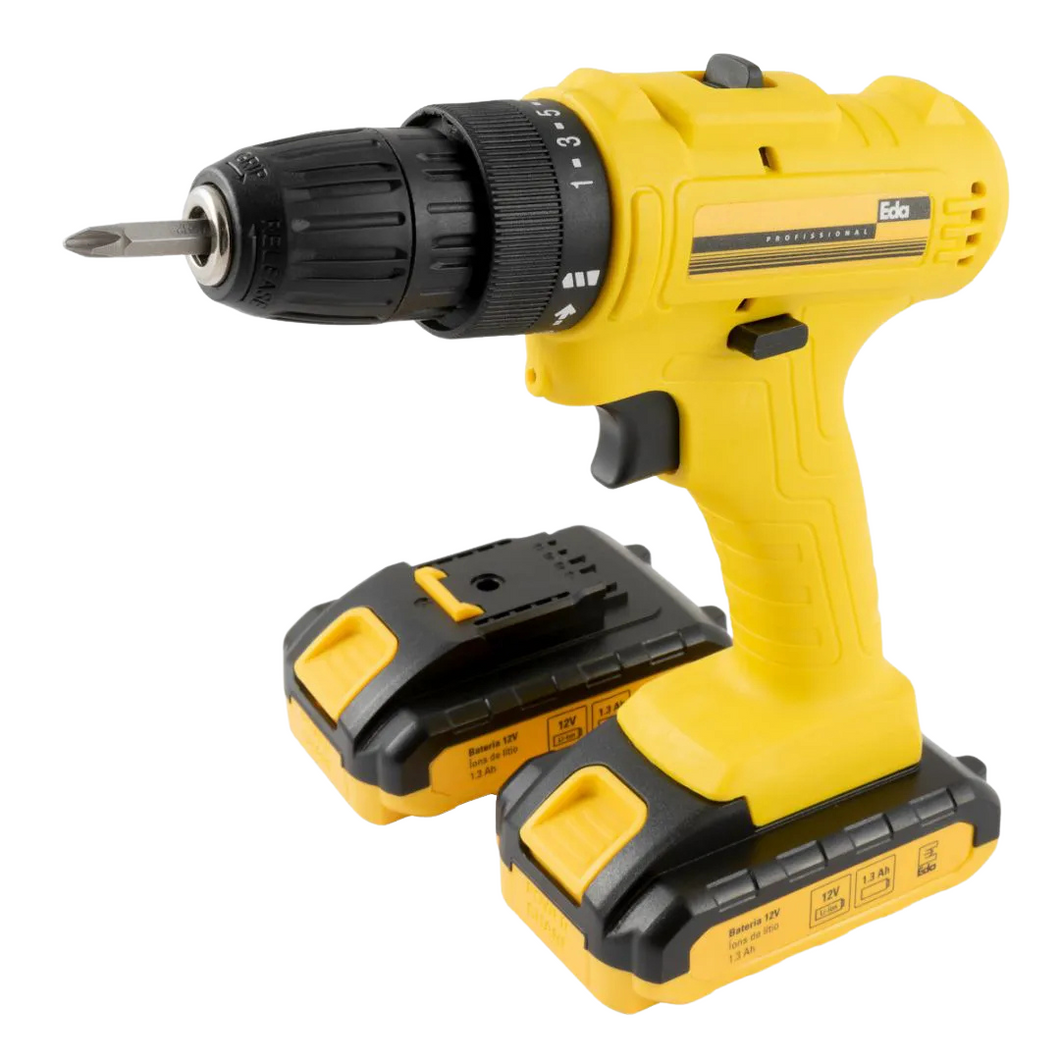Parafusadeira 12V com Duas Baterias Recarregáveis 