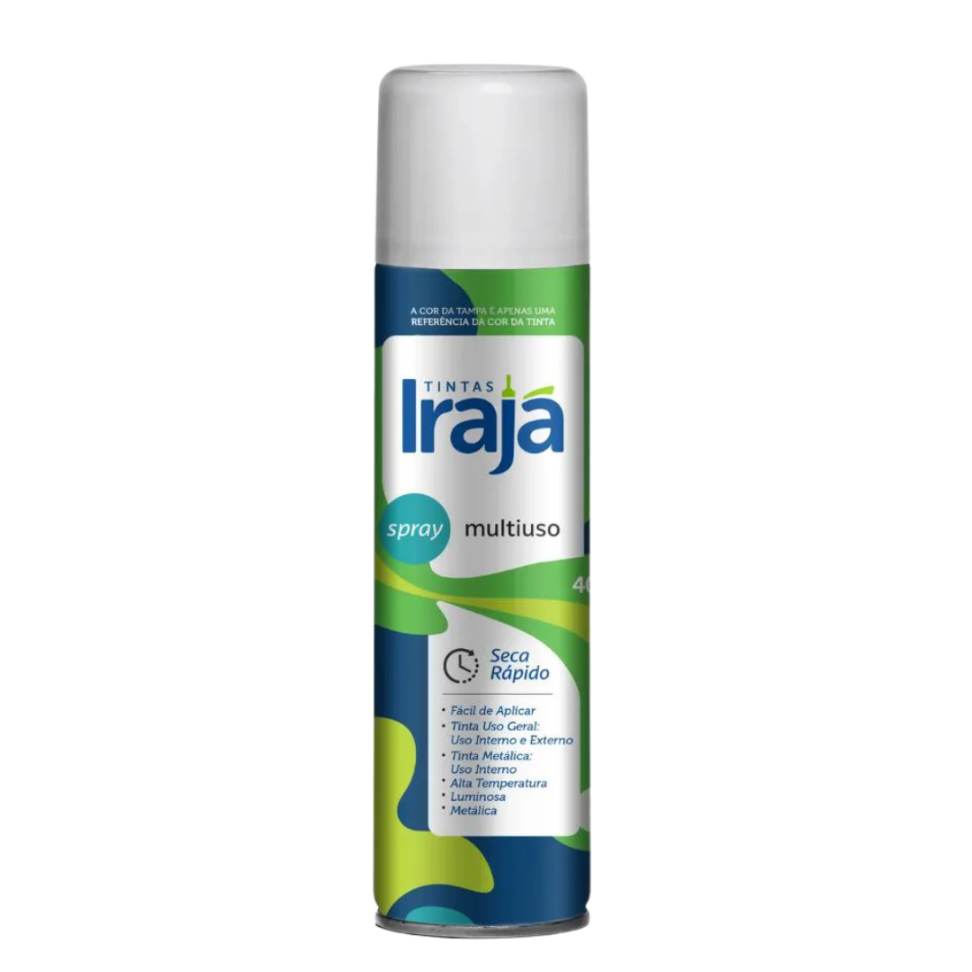 Spray Irajá multiuso preto brilhante 400ml